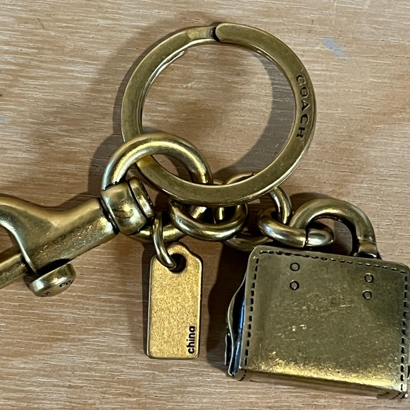 Rare Brass Metal Coach Rogue Bag Charm - Picture 3 of 4